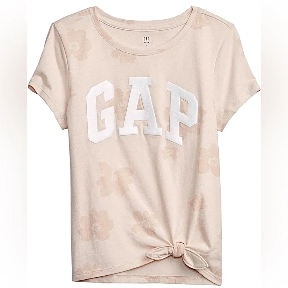 Girls GAP Kids Logo Short Sleeve Tshirt Bundle Size Medium 8 Tee Lot of 2
